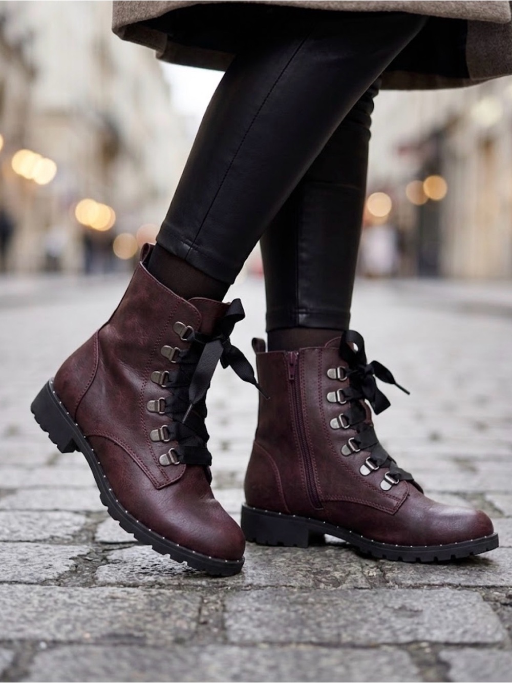 SO Sugarmaple Women’s Combat Boots